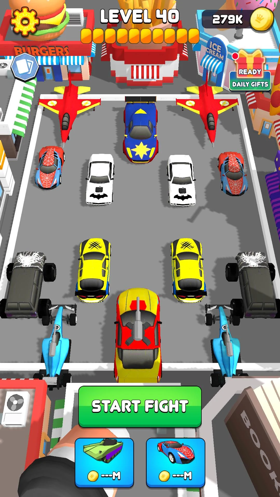 Superhero Car Upgrade Battle screenshot