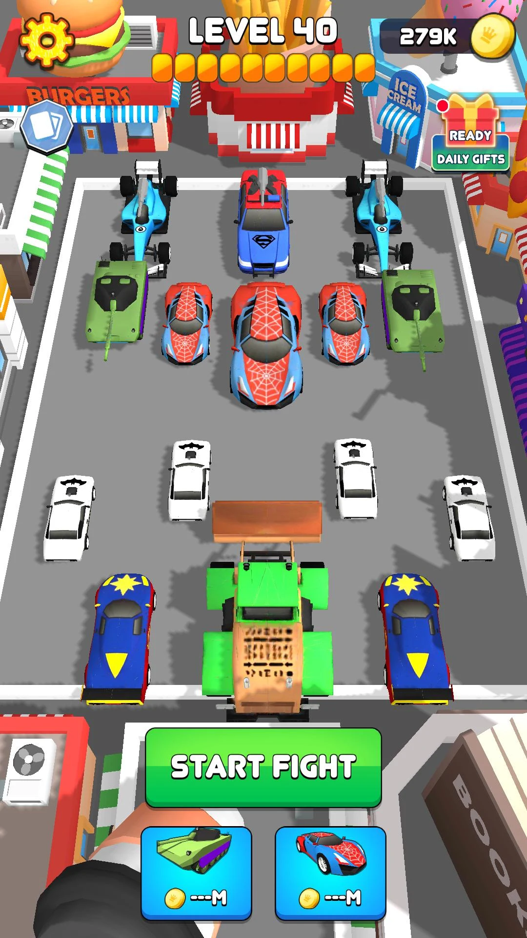 Superhero Car Upgrade Battle screenshot
