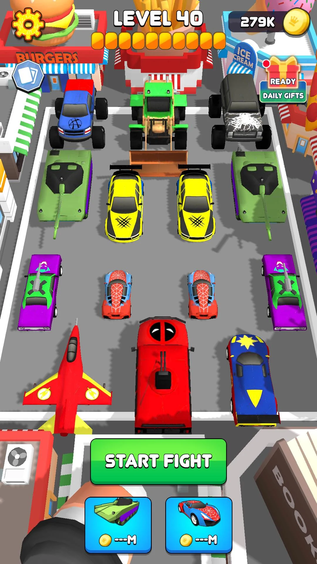 Superhero Car Upgrade Battle screenshot